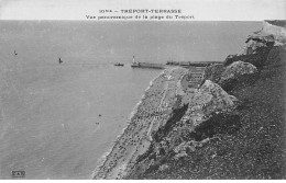 TREPORT TERRASSE - Vue Panoramique De La Plage Du Tréport - Très Bon état - Le Treport