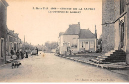 Circuit De La Sarthe - 1906 - La Traversée De LAMNAY - Très Bon état - Autres & Non Classés