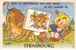 STRASBOURG - Carte Système - Avec Ce Chef D'oeuvre, Mes Amis Auront Un Bon Souvenir - Très Bon état - Strasbourg
