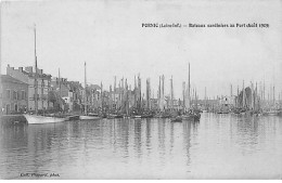PORNIC - Bateaux Sardiniers Au Port - Août 1909 - Très Bon état - Pornic