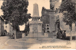 SAINT PAULIEN - Le Monument Aux Morts De La Grande Guerre - Très Bon état - Other & Unclassified