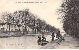 ROANNE - Papeterie Et Bords Du Canal - Très Bon état - Roanne