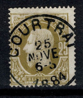 Belgique 1874 COB 32 Belle Oblitération COURTRAI (centrale - Concours) - 1869-1883 Léopold II