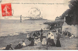 SAINT NAZAIRE - Un Joli Coin De La Plage De Ville ès Martin Au Passage Du " Léon Gambetta " - Très Bon état - Saint Nazaire