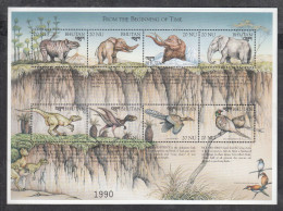 BHUTAN, 1999, Prehistoric Animals, Sheetlet, 1 V, MNH, (**) - Bhutan