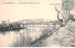CASSENEUIL - Pont Suspendu Et Rives Du Lot - Très Bon état - Altri & Non Classificati