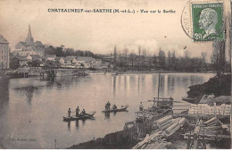 CHATEAUNEUF SUR SARTHE - Vue Sur La Sarthe - Très Bon état - Chateauneuf Sur Sarthe