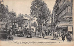 PARIS - Le Boulevard Saint Martin, Angle Du Boulevard Sébastopol - Très Bon état - District 03