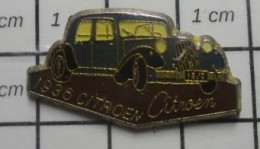 912E Pin's Pins / Beau Et Rare / AUTOMOBILES / CITROEN TRACTION AVANT BLEU NUIT 1936 - Citroën
