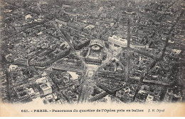 PARIS - Panorama Du Quartier De L'Opéra Pris En Ballon - Très Bon état - Paris (02)