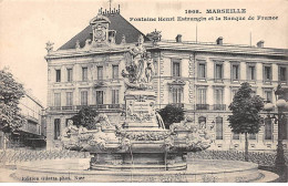 MARSEILLE - Fontaine Henri Estrangin Et La Banque De France - Très Bon état - Monumenten