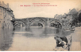 ESPALION - Le Vieux Pont Et Les Bords Du Lot - état - Espalion