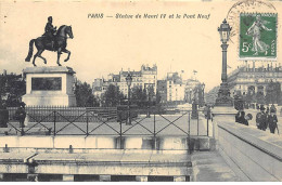 PARIS - Statue De Henri IV Et Le Pont Neuf - Très Bon état - Distrito: 01