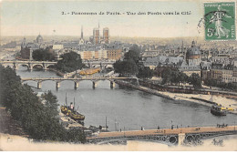PARIS - Panorama De Paris - Vue Des Ponts Vers La Cité - Très Bon état - Arrondissement: 01