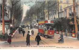NICE - Avenue De La Gare - Café De La Régence - Très Bon état - Cafés, Hôtels, Restaurants