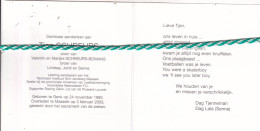 Tjen Schreurs-Bomans, Genk 1990, Maaseik 2003. Foto - Obituary Notices