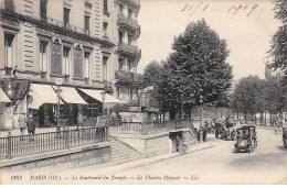 PARIS - Le Boulevard Du Temple - Le Théâtre Déjazet - Très Bon état - Distrito: 03