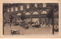 PARIS - Restaurant Italien Poccardi - Rue Favart - Façade - Boulevard Des Italiens - Très Bon état - Distrito: 02