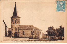 VEDRINES SAINT LOUP - Place De L'Eglise Et Monument - état - Sonstige & Ohne Zuordnung