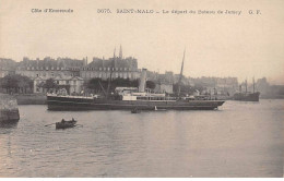 SAINT MALO - Le Départ Du Bateau De Jersey - Très Bon état - Saint Malo