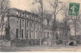 LA FERTE VIDAME - Perspective Des Ruines Du Vieux Château De La Borde - état - Autres & Non Classés