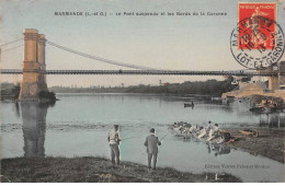 MARMANDE - Le Pont Suspendu Et Les Bords De La Garonne - Très Bon état - Marmande