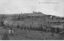 GOURDON - Vue Panoramique - Très Bon état - Gourdon