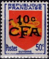 REUNION CFA Poste 282 * MH Armoirie Wappen Coat Of Arms Blason écu Guyenne 1950 - Neufs