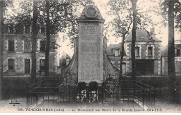 VENDOEUVRES - Le Monument Aux Morts De La Grande Guerre - Très Bon état - Andere & Zonder Classificatie
