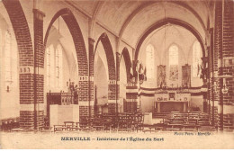 MERVILLE - Intérieur De L'Eglise Du Sart - Très Bon état - Merville