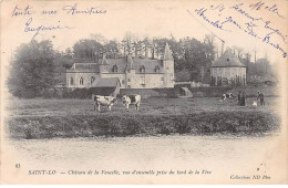 SAINT LO - Château De La Vaucelle, Vue D'ensemble Prise Du Bord De La Vire - Très Bon état - Saint Lo
