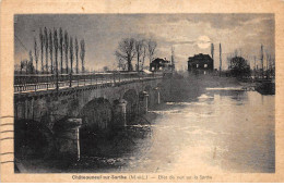 CHATEAUNEUF SUR SARTHE - Effet De Nuit Sur La Sarthe - Très Bon état - Chateauneuf Sur Sarthe