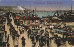 11248781 Konstantinopel Konstantinople Galatbruecke Stambul Kutschen Hafen Konst - Turquie