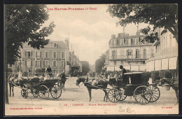 CPA Tarbes, Place Maubourguet, Attelage à Cheval  - Tarbes