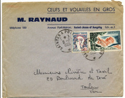 AMBULANT ROUTIER CHARENTE ET VIENNE FERROVIAIRE ENV 1965 SAINTES A POITIERS ( AMBULANT ROUTIER ) - 1961 Marianne Of Cocteau