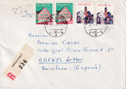 LETTER 1975  REGISTERED LE LOCLE - Covers & Documents
