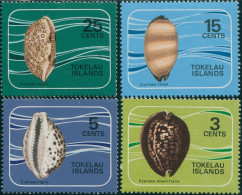 Tokelau 1974 SG41-44 Shells Set MNH - Tokelau