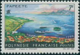 French Polynesia 1964 Sc#213,SG40 7f Landscape Papeete MNH - Altri & Non Classificati