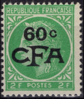 REUNION CFA Poste 286 * MH Cérès De Mazelin 1949-1952 (CV 5,50 €) - Unused Stamps