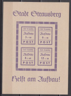STRAUSBERG 1946 - Block 1 Postfrisch MNH** - Neufs