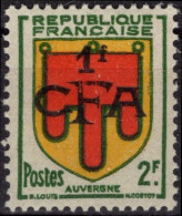 REUNION CFA Poste 287 * MVLH Armoirie Wappen Coat Of Arms Blason écu AUVERGNE (CV 7,50 €) - Neufs