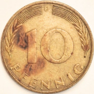 Germany Federal Republic - 10 Pfennig 1970 D, KM# 108 (#4638) - 10 Pfennig