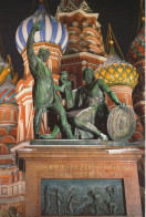 Moscow - The Cathedral Of The Intercession - Monument To Minin And Pozharsky - Russie