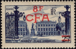 REUNION CFA Poste 301 * MLH Place Stanislas à Nancy (Lorraine) 1949-1952 (CV 25 €) - Unused Stamps
