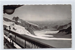 Jungfraujoch (BE) Ausblick Vom Berghaus Jungfraujochb Gebelhorn U. Kamm, Gr. Aletschgletscher Photo Gyger Adelboden - Sonstige & Ohne Zuordnung