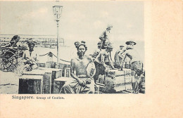 Singapore - Group Of Coolies - Publ. Unknown  - Singapour