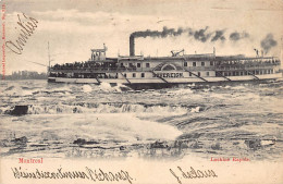 MONTRÉAL (P.Q.) Lachine Rapids - Steamer Sovereign - Ed. Montreal Import Co. 213 - Montreal