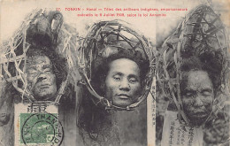 Viet-Nam - HANOÏ - Têtes Des Artilleurs Indigènes, Empoisonneurs Exécutés Le 8 Juillet 1908, Selon La Loi Annamite - Ed. - Viêt-Nam