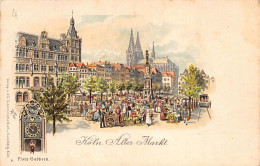 Köln (NW) Köln Alter Markt Platz-Gabbek Litho Verlag J. G. Schmitzische, Köln - Koeln