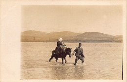 Albania - Albanian Couple Near Small Prespa Lake - REAL PHOTO May 1918 - Albanie